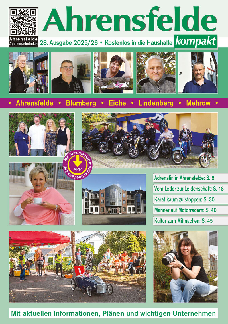 Broschüre 2025/26 erschienen, Ahrensfelde Broschüre 2025/26 erschienen, Ahrensfelde