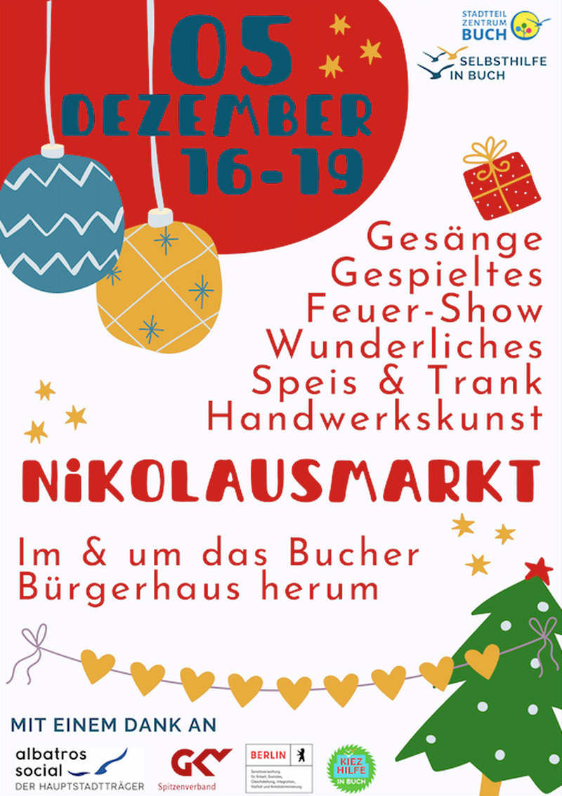 Gemeinsam feiern: Nikolausmarkt am 5. Dezember, Ahrensfelde Gemeinsam feiern: Nikolausmarkt am 5. Dezember, Ahrensfelde